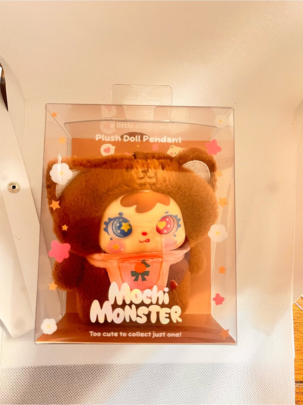 Mochi Monster Plush Doll Pendant - Brown Cute Character Toy by - Picture 3 of 6